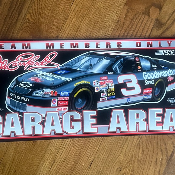 Wincraft Racing 2001 Dale Earnhardt, #3, ‘Team Members Only’ Sign; 8x19” New - Picture 4 of 8